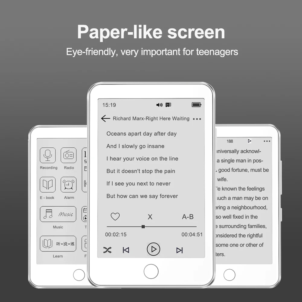 E-Book Reader with MP3 Player