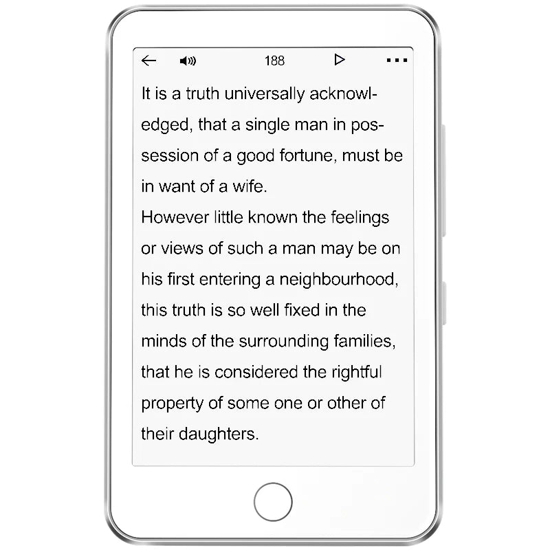 E-Book Reader with MP3 Player