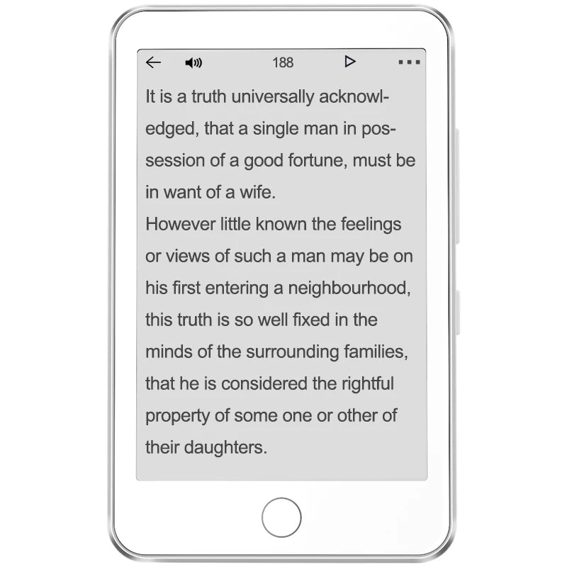 E-Book Reader with MP3 Player